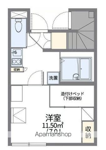 レオパレスラ スリーズの間取り写真