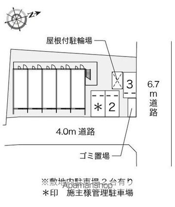 レオパレスジョイエ[1K/19.87m2]の配置図