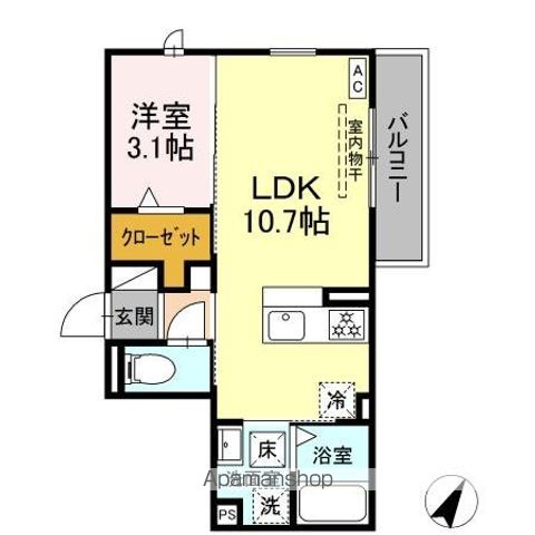 【仮）ＤーＲＯＯＭ葵西の間取り】