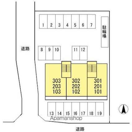 リヴェールＫ[2LDK/58.2m2]の配置図