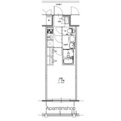 ＳーＲＥＳＩＤＥＮＣＥ浅間町駅前ａｘｉａｌ（アクシャル）[1K/22.87m2]の間取図