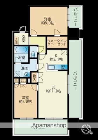 RJRプレシア天神サウスの間取り写真