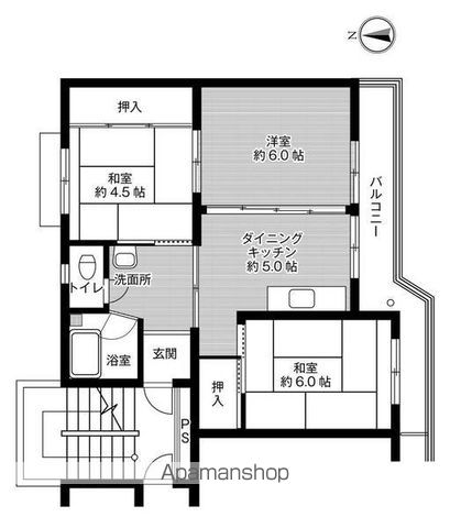 ビレッジハウス中桜田2号棟の間取り写真