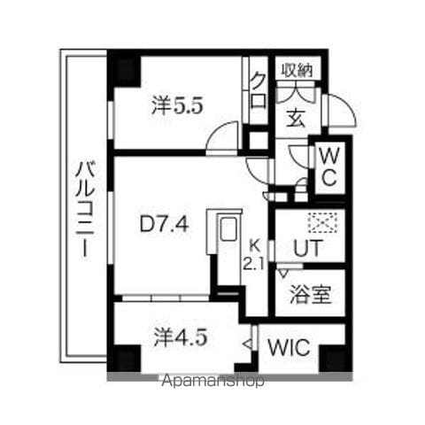 アルファスクエア中島公園の間取り写真
