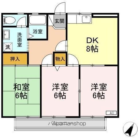 アルシェ Aの間取り写真