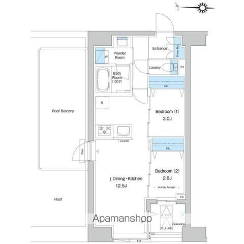 【プレディアコート清澄白河の間取り】