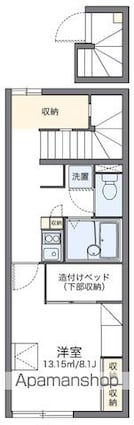 レオパレスＮＡＹＡ２００６[1K/28.02m2]の間取図