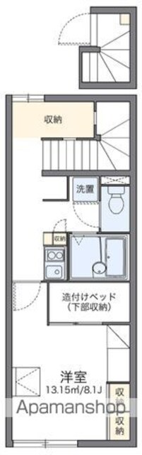 レオパレスＮＡＹＡ２００６[1K/28.02m2]の間取図