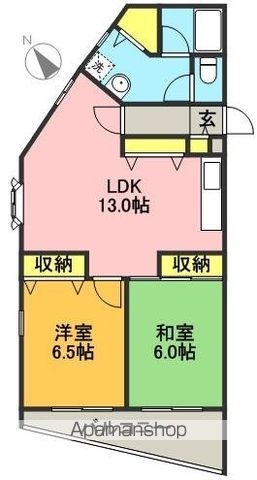 ユリシーズ浜田山の間取り写真