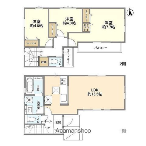 ＫＯＬＥＴ千葉長作台０５の間取り