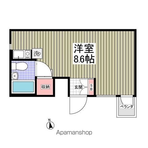 フラット谷中の間取り