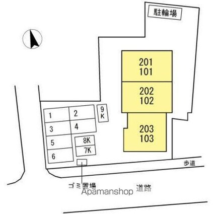 シャルマンコート[1LDK/49.86m2]の配置図