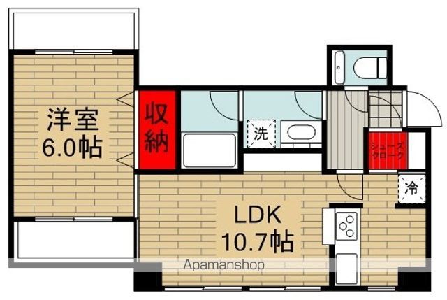 国立市富士見台のマンションの間取り