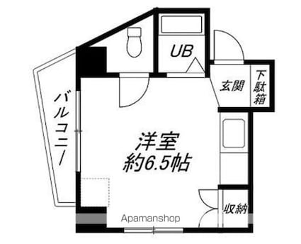 エクセルピア羽田２番館[1R/19.5m2]の間取図