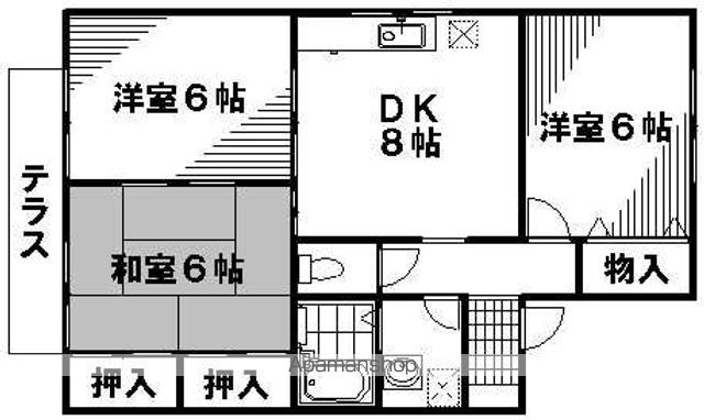 サニーハイツ橋本 A棟の間取り写真