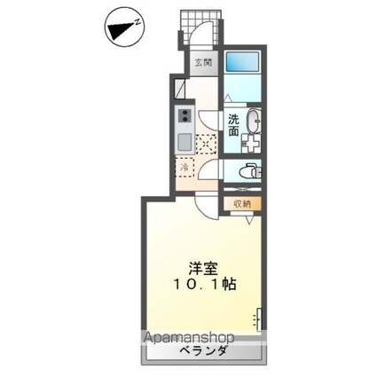 キートス[1K/31.57m2]の間取図
