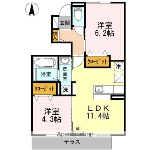 シャルマン　ソレイユの間取り