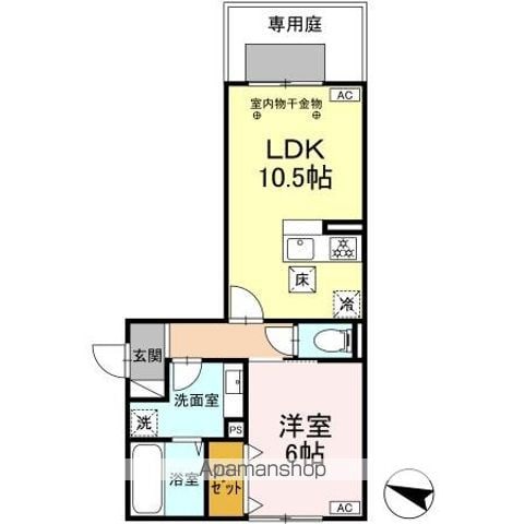 ＤーＲＯＯＭ野間大池の間取り