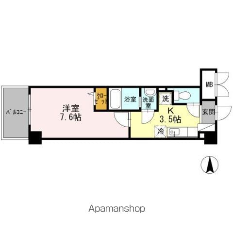 【大阪市天王寺区玉造元町のマンションの間取り】