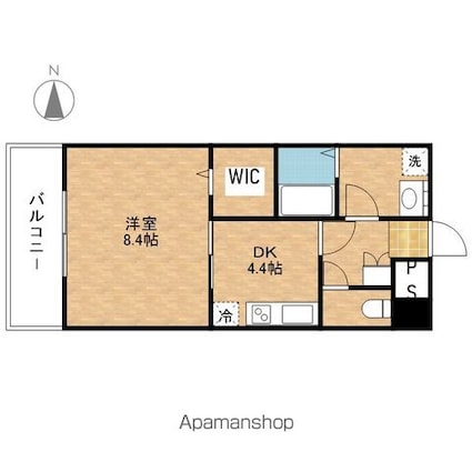 サンステージ泉[1DK/35.2m2]の間取図