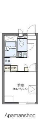 レオパレスマユリカⅣ[1K/20.28m2]の間取図