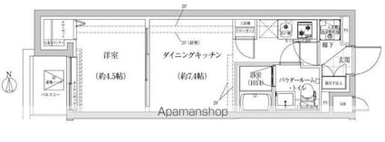 東京都中野区新井４丁目[1DK/28.54m2]の間取図