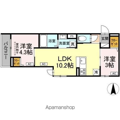 セレスティア中台 IIIの間取り写真