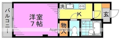 ＴＫＭ[1K/23m2]の間取図