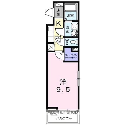 レガーロ　フェリーチェ[1K/30.42m2]の間取図