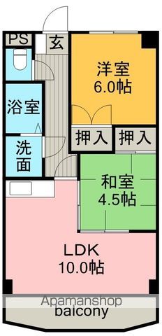 サンライズ入場の間取り写真