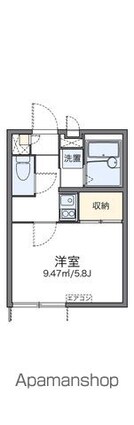 レオパレス双葉[1K/19.87m2]の間取図
