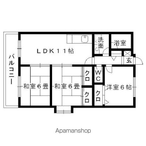 ＣＩＴＹハイツ山田の間取り