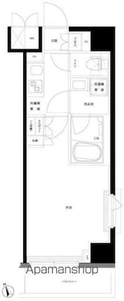 ルーブル板橋東新町弐番館[1K/25.73m2]の間取図