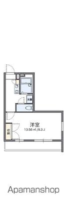 レオパレス信和[1K/24.84m2]の間取図