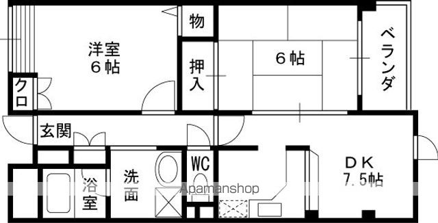 ヒルズ上甲子園の間取り写真