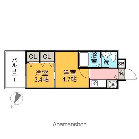 F・PARC西新の間取り写真