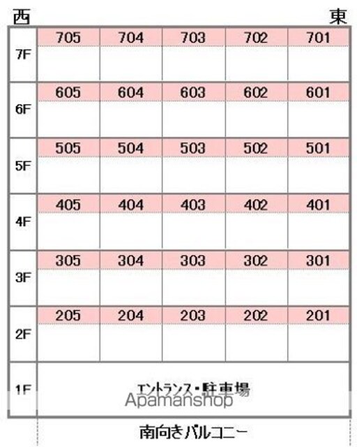 ｖｉａ　ＦＩＯＲＥ[1R/53.36m2]の配置図