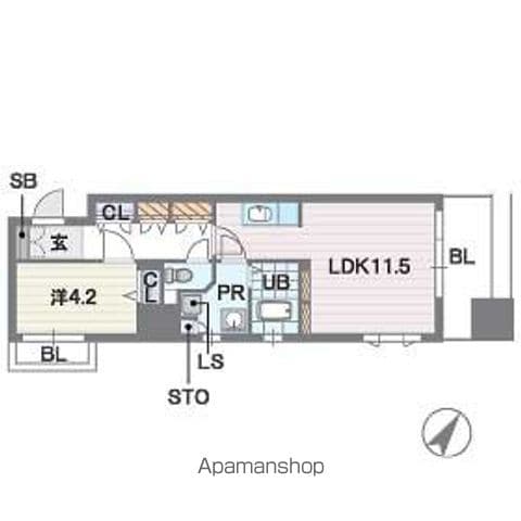 ディー・ウイングタワー 1411 ｜ 福岡県福岡市中央区大名２丁目10-38（賃貸マンション1LDK・14階・42.80㎡） その14