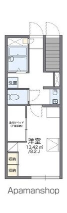 レオパレス小原田[1K/23.72m2]の間取図