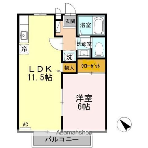 CASAあしだ B棟の間取り写真
