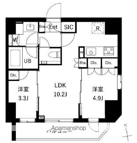 ESーGRANDE御徒町の間取り写真