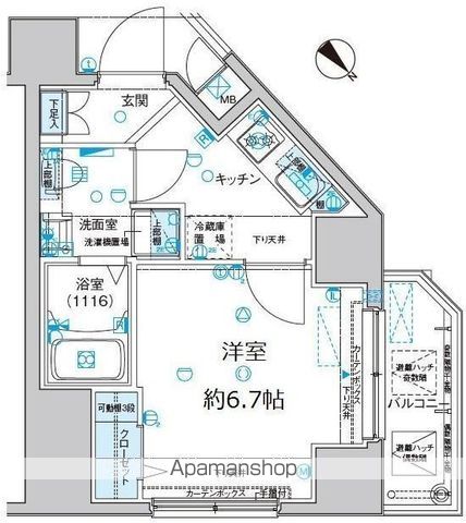 クラスタ大山の間取り写真