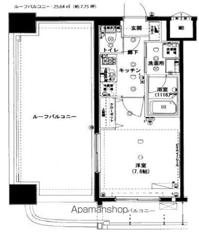 ハーモニーレジデンス門前仲町の間取り写真