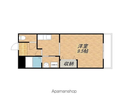 サンコーポ[1K/32.68m2]の間取図