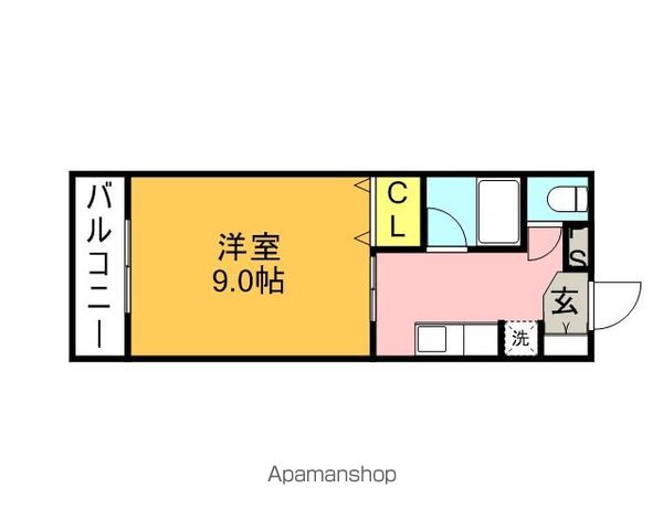 【福岡市東区三苫のアパートの間取り】