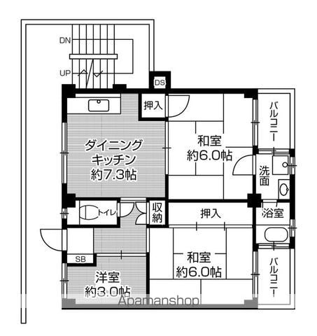 ビレッジハウス私部4号棟の間取り写真