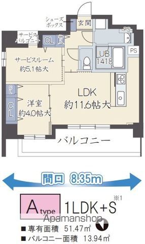 ユープテリア天王寺の間取り写真