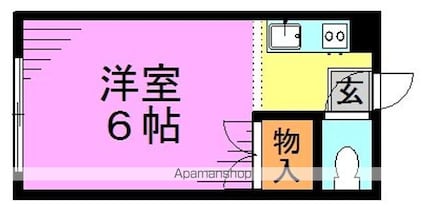 東京都杉並区高円寺南２丁目[1R/13.6m2]の間取図