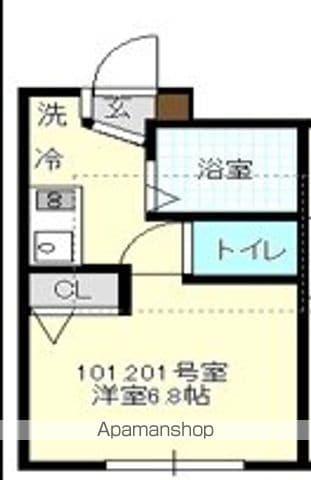 ＦＩＥＲＴＥ湘南 201 ｜ 神奈川県茅ヶ崎市浜竹４丁目3-41（賃貸アパート1R・2階・15.69㎡） その2