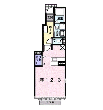 サンリット・ガーデンⅠ[1R/32.9m2]の間取図
